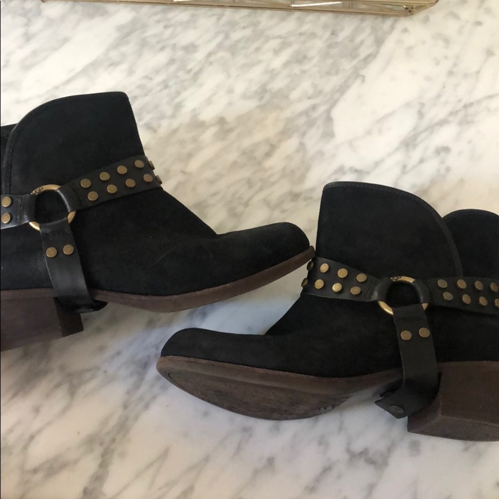 UGG suede black booties